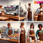 working at dunkin' donuts